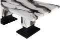 D12DT - Dining Table - White / Black