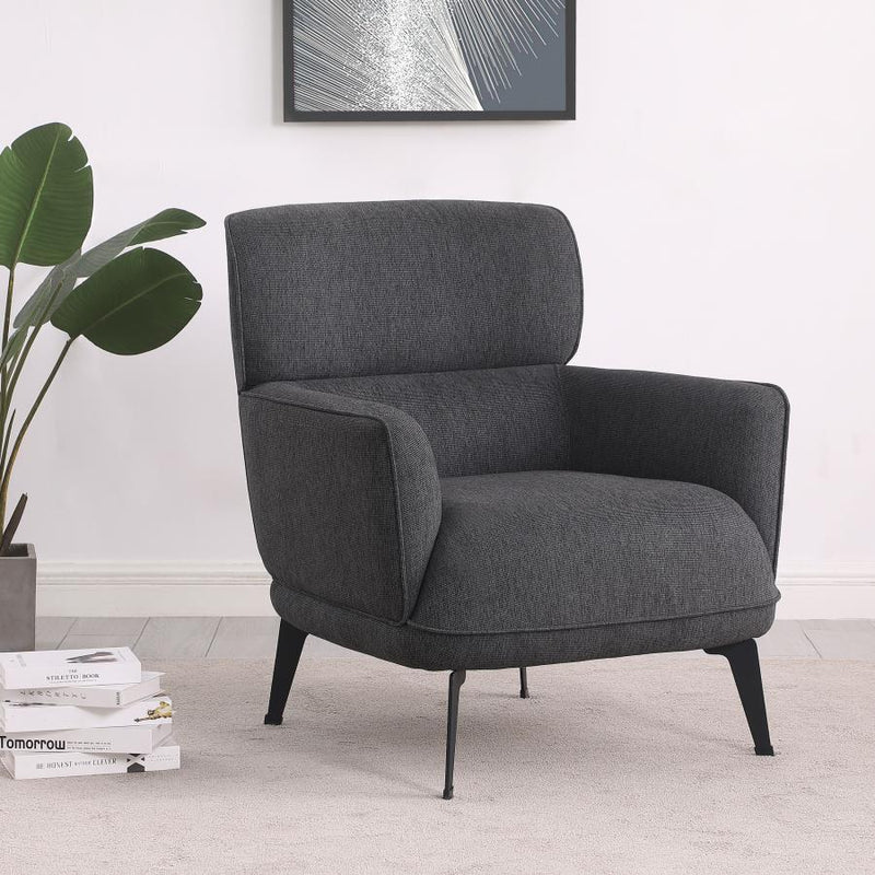 Andrea - Upholstered Crecent Arm Accent Chair