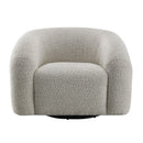 Irma - Chair With Swivel - Gray Boucle