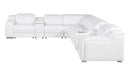 1116 - 8-Piece L-Shaped Sectional Sofa In With 3 Power Recliners & Power Headrests