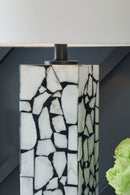 Macaria - Marble Table Lamp - White / Black