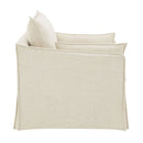 Shane - Chair With 2 Pillows - Beige Linen