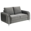 Wenona - Loveseat - Gray Velvet