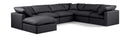 Indulge - Faux Leather 7 Piece Modular Sectional