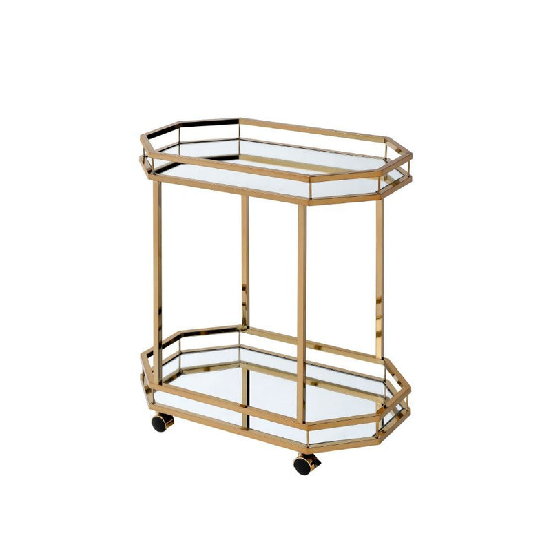Lacole - Serving Cart - Mirrored & Champagne