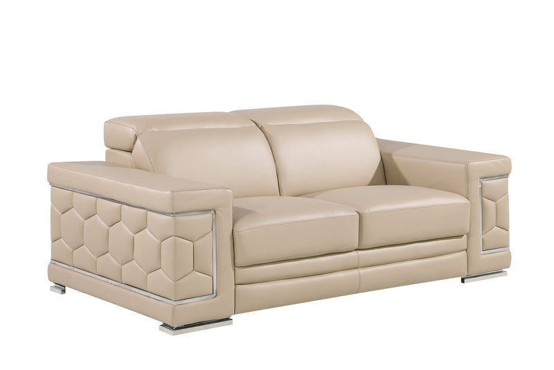 296 - Genuine Leather Living Room Set