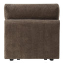 Theodore - Modular Armless Chair - Brown Chenille