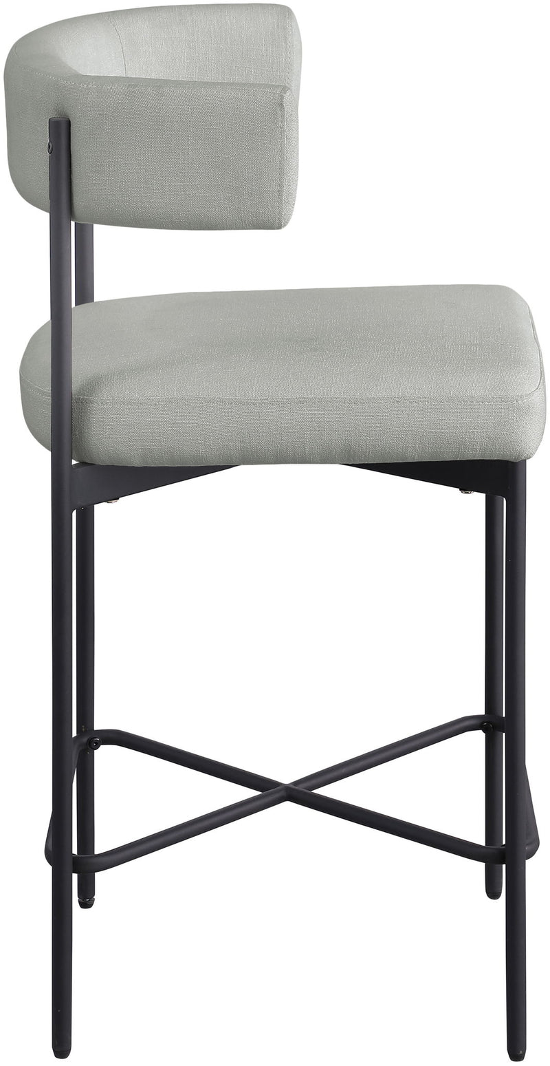 Rivage - Durable Stool With Black Frame (Set of 2)