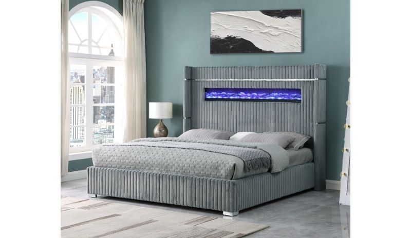 2215 - King Bed - Gray