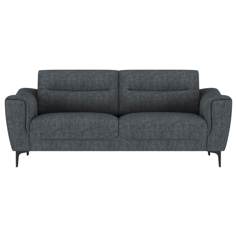 Nolan - 2-Piece Upholstered Sofa Set - Charcoal