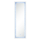 Noralie - 60" Floor Mirror With LED - Mirrored & Faux Diamonds