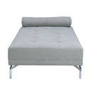 Quenti - Sofa Bed With Pillow - Gray Melange Velvet