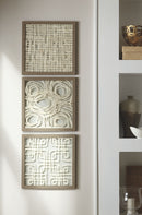 Odella - Wall Decor Set (Set of 3) - Cream / Taupe