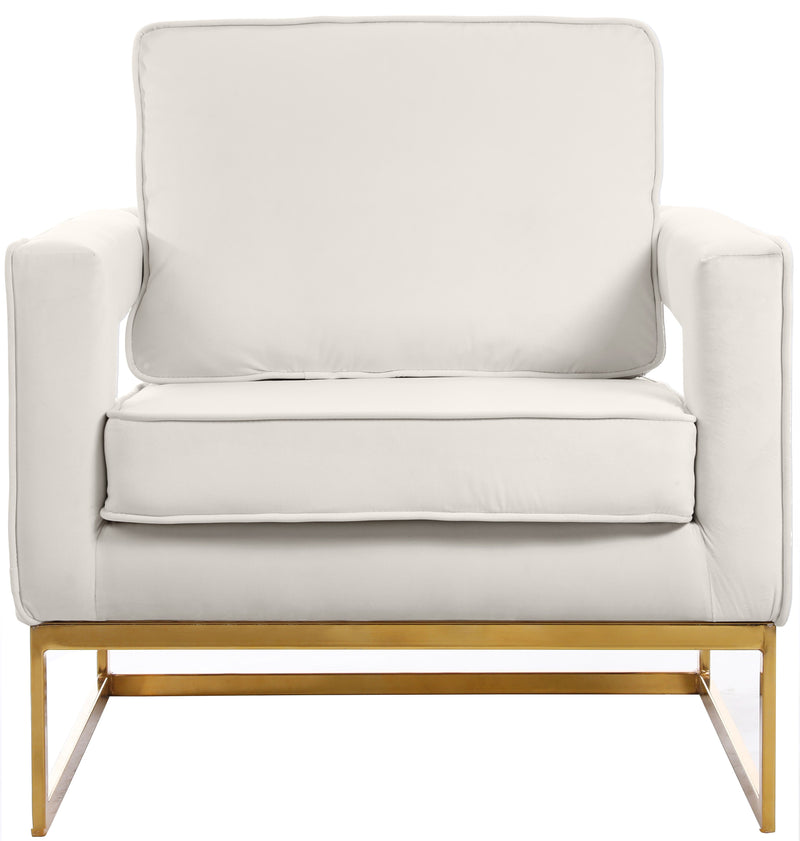 Noah - Accent Chair with Gold Legs