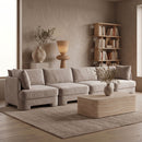 Hammond - Velvet Performance Fabric Upholstered 4 Piece Sofa