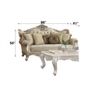 Bently - Sofa With 7 Pillows (Same Lv01579) - Fabric & Champagne