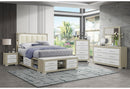 Madison & Emma - 5 Piece Queen Bedroom Set - Natural / White