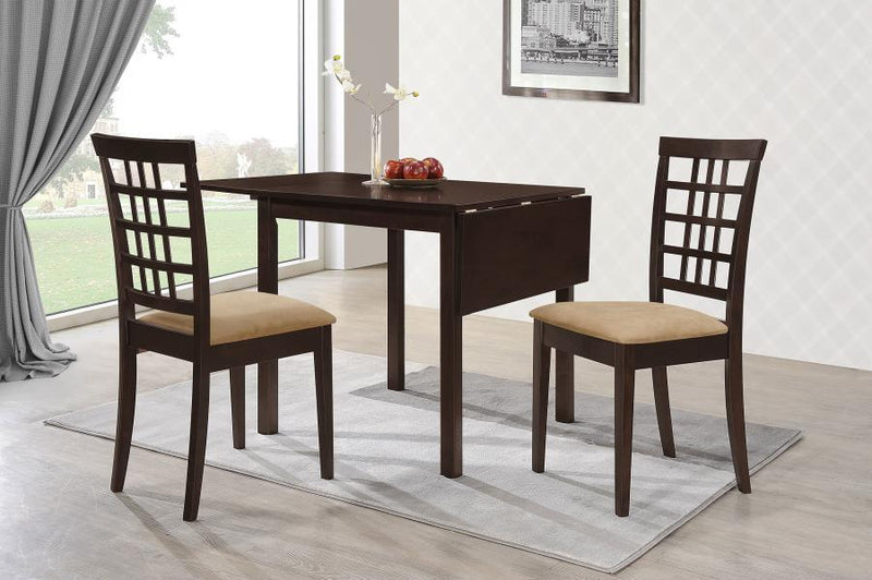 Kelso - Lattice Back Dining Side Chair (Set of 2) - Cappuccino