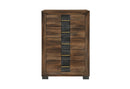 Optimus - 4 Piece Bedroom Set (Queen Bed, Dresser, Mirror And Nightstand) - Black / Brown