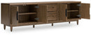 Roanhowe - Extra Large TV Stand - Brown