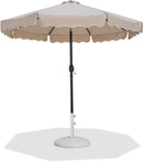 Amalfi - Patio Umbrella - White Base / Black Pole