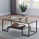 Idella - Coffee Table - Rustic Oak & Black