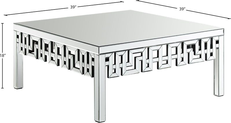 Aria - Coffee Table - Pearl Silver