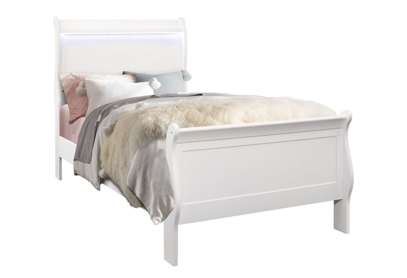 Charlie - Twin Bed - White