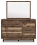 Chirason - 3 Pc. - Full Panel Storage Bed, Dresser And Mirror - Brown
