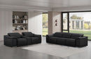 2679 - Genuine Leather Reclining Set (Sofa And Loveseat With 5 Power Recliners)