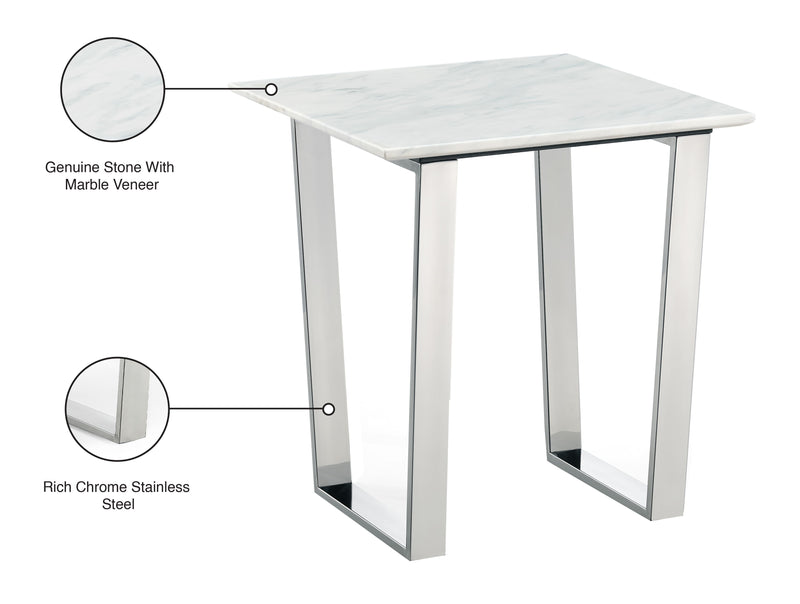 Carlton - End Table - Pearl Silver