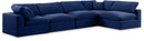 Comfy - 5 Piece Velvet Modular Sectional