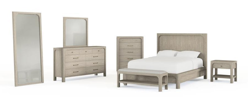 Solano - 55" Eastern King Panel Bed - Weathered Mango