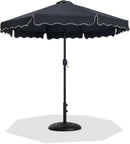 Amalfi - Patio Umbrella - Black Base / Black Pole