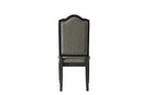 House Beatrice - Side Chair (Set of 2) - Two Tone Gray Fabric & Charcoal