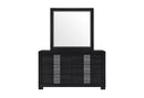 Optimus - 5 Piece King Bedroom Set - Black
