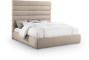 Adam - Linen Fabric Bed With 70.5" Headboard