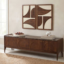 Veya - 71" Genuine Marble And Mango Wood Media Console
