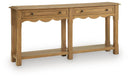 Whitmund - Console Sofa Table - Light Brown