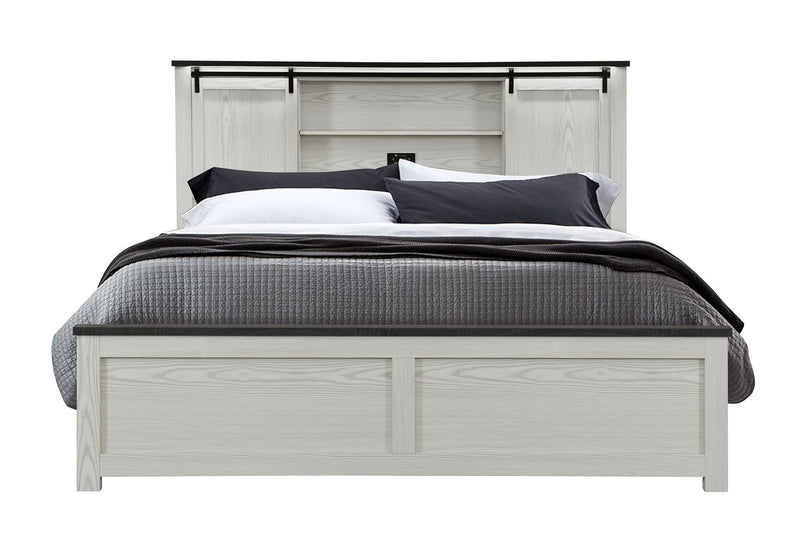 Ava - King Storage Bed - Beige