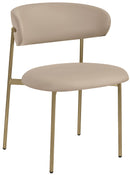 Lupita - Dining Chair With Brushed Gold Legs(Set of 2)