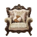 Shalisa - Chair With 2 Pillows (Same Lv01587) - Fabric & Walnut