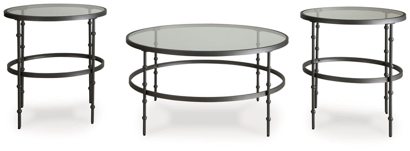 Kellyco - Gunmetal - Occasional Table Set (Set of 3)