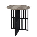 Zudora - End Table - Antique Oak & Black