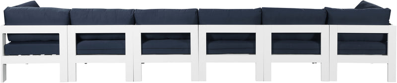 Nizuc - Outdoor Patio Modular Sofa With Frame - Navy