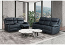 U6026 - Reclining Sofa, Console Reclining Loveseat - Black