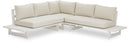 Maldives - Water Resistant Outdoor Patio Sectional With White Frame