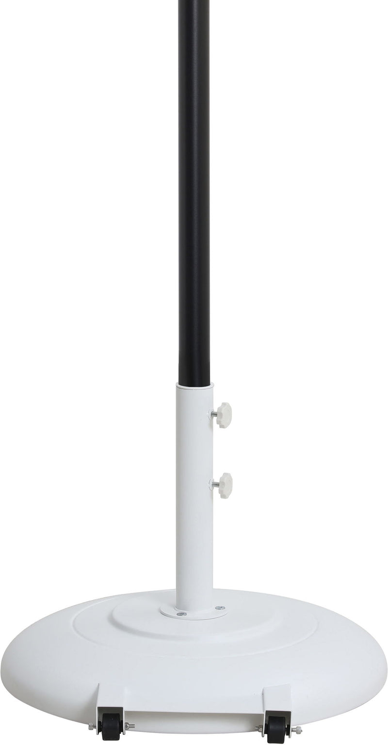 Amalfi - Patio Umbrella - White Base / Black Pole