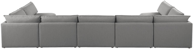 Mackenzie - Modular Sectional 7 Piece - Gray - Fabric