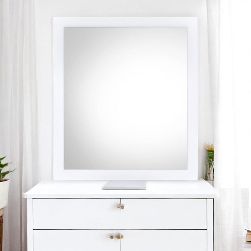 Perse - Mirror - White Finish